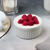 Рамекин керамический &laquo;Кушай&raquo;, 9.5 х 4.5 см, 200 мл, цвет белый