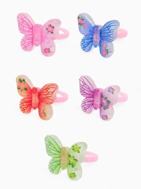 Кольцо &laquo;Выбражулька&raquo; бабочка, форма МИКС, цветное, безразмерное