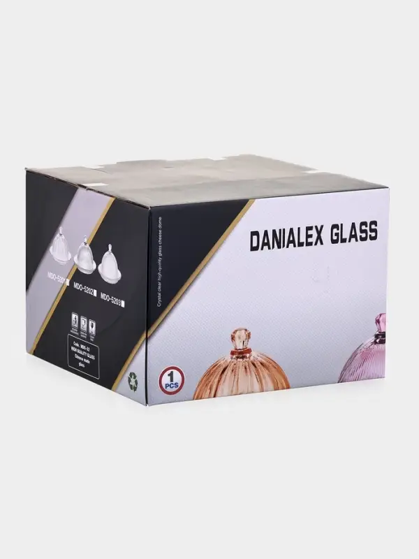 Блюдо для подачи с крышкой "Riffle", 19.5х13 см