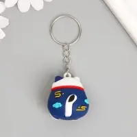 Брелок резина "Котик удачи" МИКС 4х3,3 см