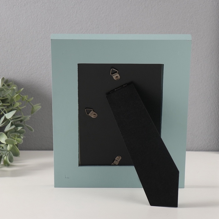 Фоторамка массив сосны 13х18 см "Иллюзия" голубой 2,3х20,5х25,5 см