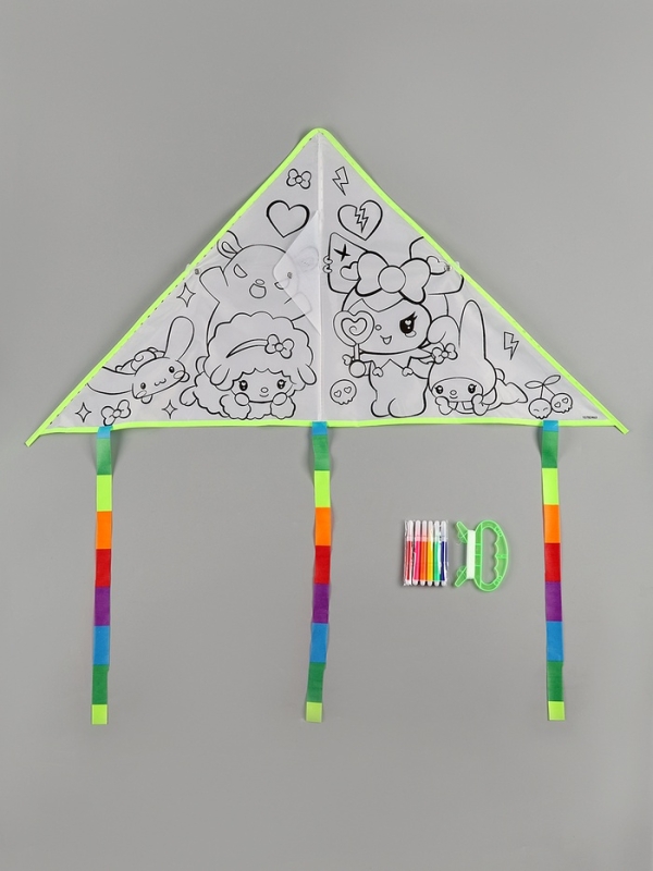 Funny toys Воздушный змей - раскраска,кролик и друзья, 80 см