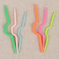 Набор вспомогательных спиц для вязания, d=3/4/5 мм, 3 шт., МИКС