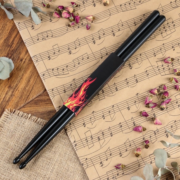 Барабанные палочки Music Life, 5A, нейлон, черные