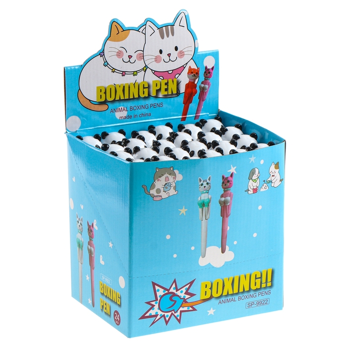 Прикол ручка &laquo;Панда&raquo;, боксёр, светятся глаза