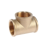 Тройник ZEIN, 1", внутренняя резьба, латунь
