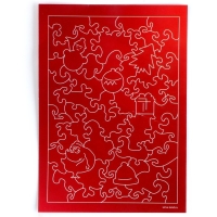 Пазл деревянный фигурный на новый год &laquo;Любимый новогодний волшебник&raquo;, 54 элементов