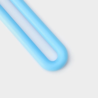 Кисть Доляна &laquo;Дуэт&raquo;, силикон, 27,5&times;5&times;1,5 см, цвет голубой