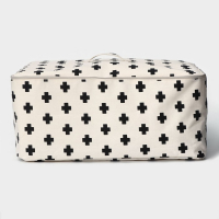 Кофр для хранения вещей &laquo;Ажур&raquo;, 55&times;42&times;25 см, цвет чёрно-молочный