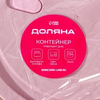 Контейнер из жаропрочного стекла круглый Cook and Freeze, 900 мл, 18&times;7 см, цвет МИКС