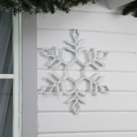 Неоновая фигура &laquo;Снежинка&raquo;, 57 см, 576 LED, 12 В, 8 режимов, свечение синее/белое