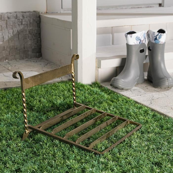 Декроттуар для очистки обуви, 32 &times; 26 см, бронза