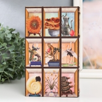 Сейф-книга дерево кожзам "Предметы интерьера" 21х13х5 см