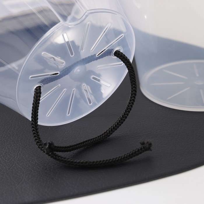 Кашпо для цветов со вставкой &laquo;Афина&raquo;, 1 л, цвет прозрачный