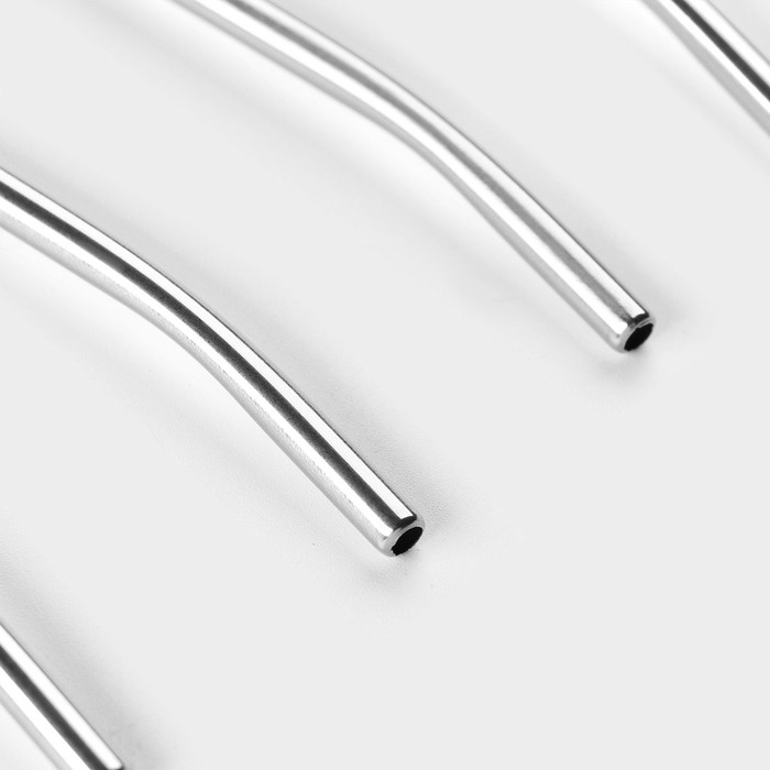 Набор ложек-трубочек барных Доляна &laquo;Витые&raquo;, длина 22 см, 6 шт