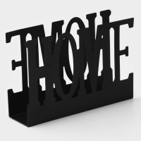 Салфетница Доляна Home, 15&times;4&times;10 см, цвет чёрный