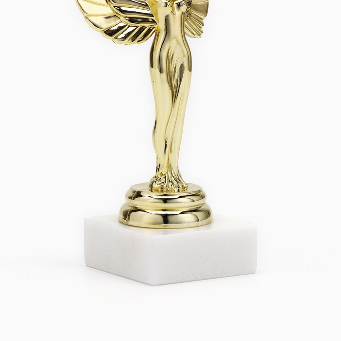 Наградная фигура женская &laquo;Ника&raquo;, золото, подставка пластик камень, 16 х 7 х 5 см.