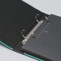 Фотоальбом 25 листов (наклейки+кольца) "Жизнерадостный пёс" 19х27х3 см