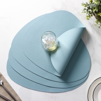 Салфетки сервировочные на стол Доляна &laquo;Тэм&raquo;, 44&times;35 см, 4 шт, цвет голубой