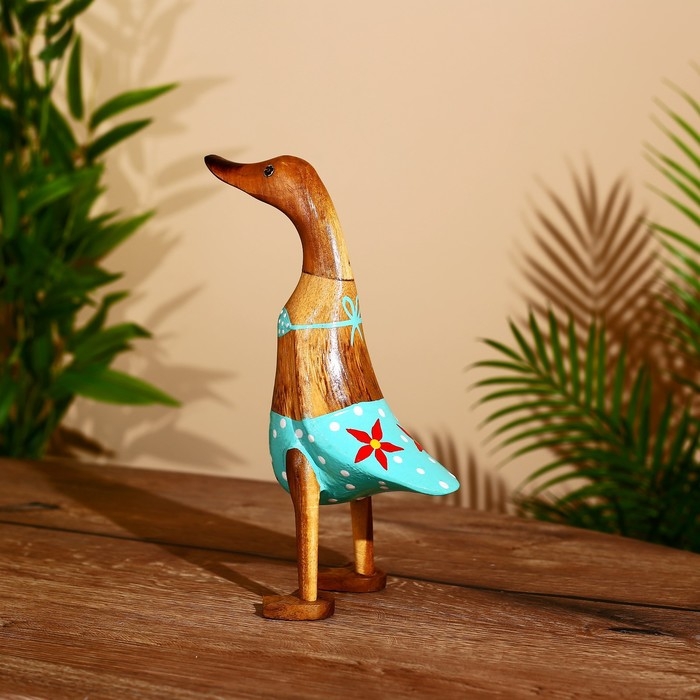 Сувенир "Утка в купальнике" дерево 25 см