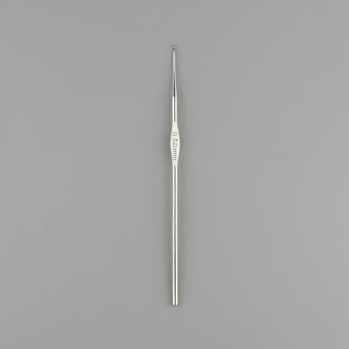 Крючок для вязания, железный, d=0.5 мм, 12.5 см