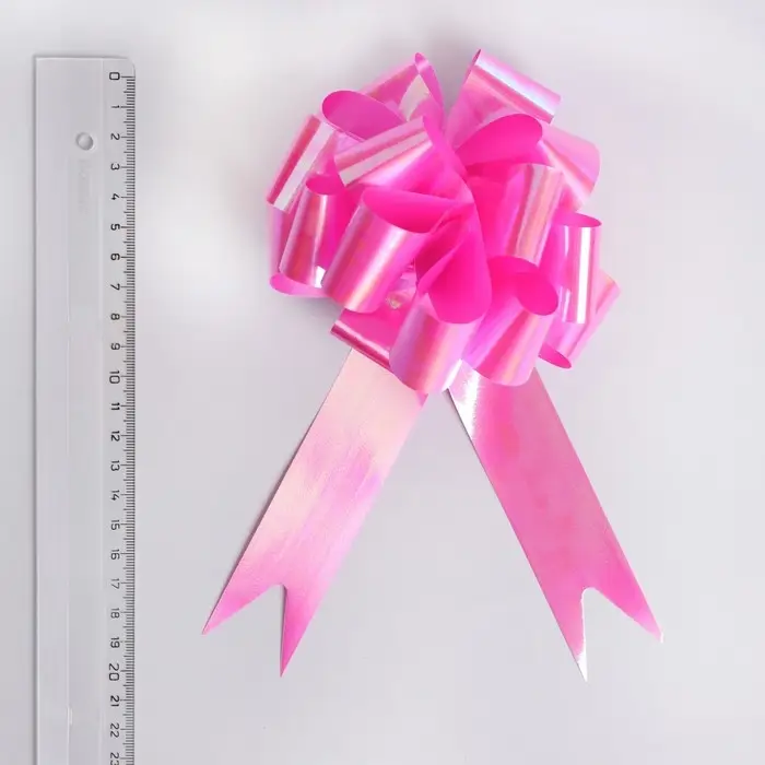 Бант - шар №3 перламутровый, розовый