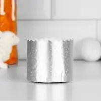 Форма бумажная для кулича &laquo;Серебряная&raquo;, 70&times;60 мм