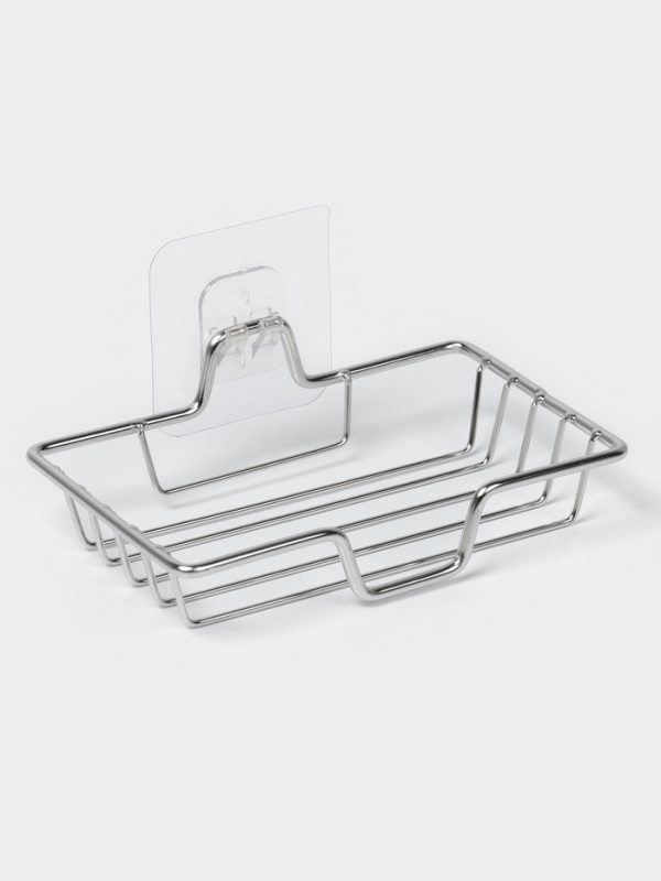 Мыльница настенная, цвет хром