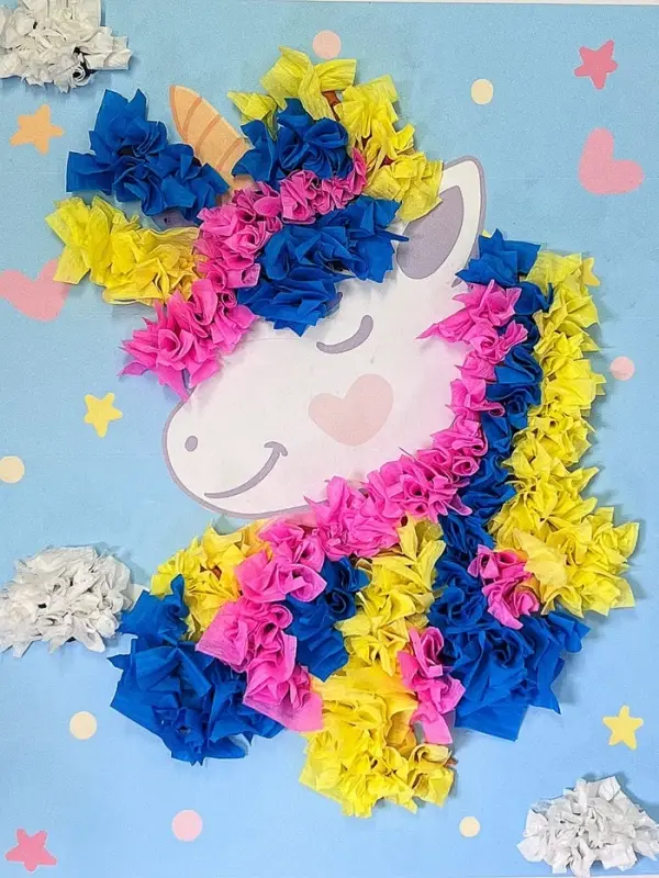 Объемная аппликация "Единорог". По методике Монтессори. 257122