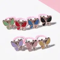 Кольцо &laquo;Выбражулька&raquo; бабочка эмаль, МИКС, безразмерное