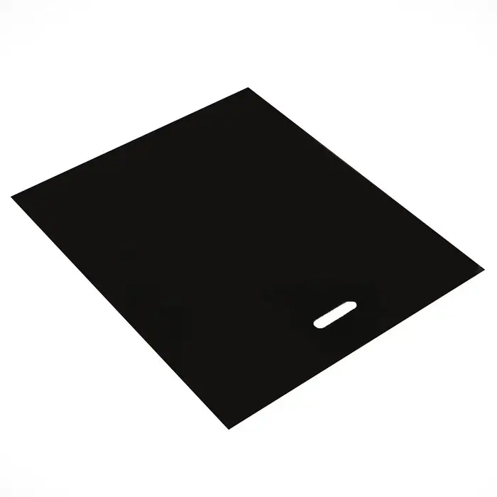 Пакет полиэтиленовый с вырубной ручкой, чёрный, 50&times;60 см, 70 мкм