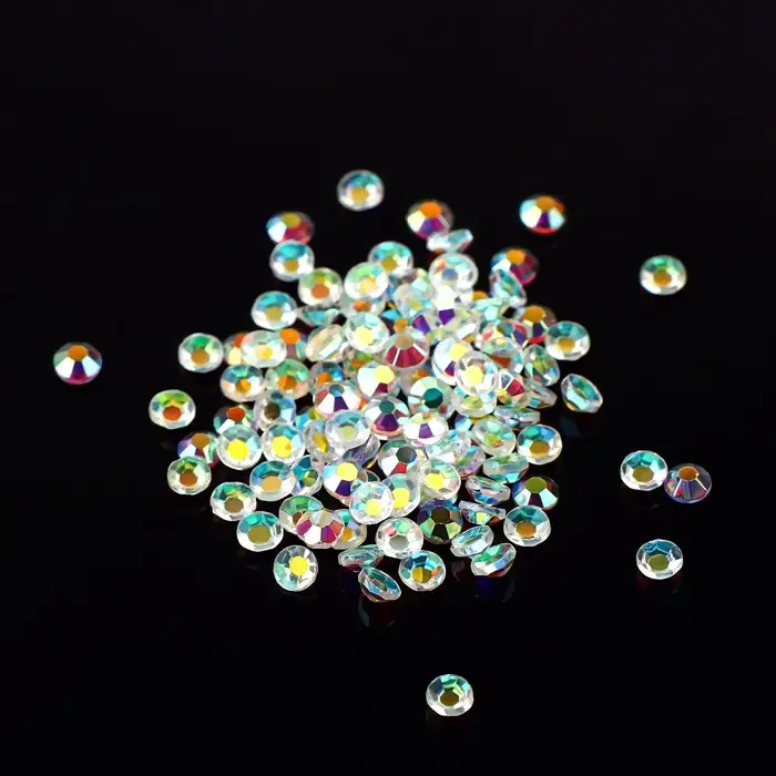 Стразы для декора, 2 мм, голографические
