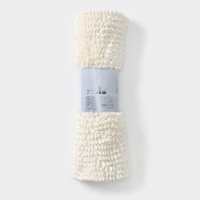 Коврик для дома LaDо́m, букли, плотность 1400 г, 50&times;80 см, цвет молочный