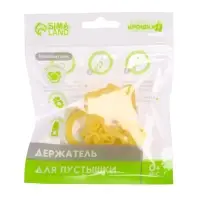 Держатель для соски - пустышки, на цепочке, цвет МИКС