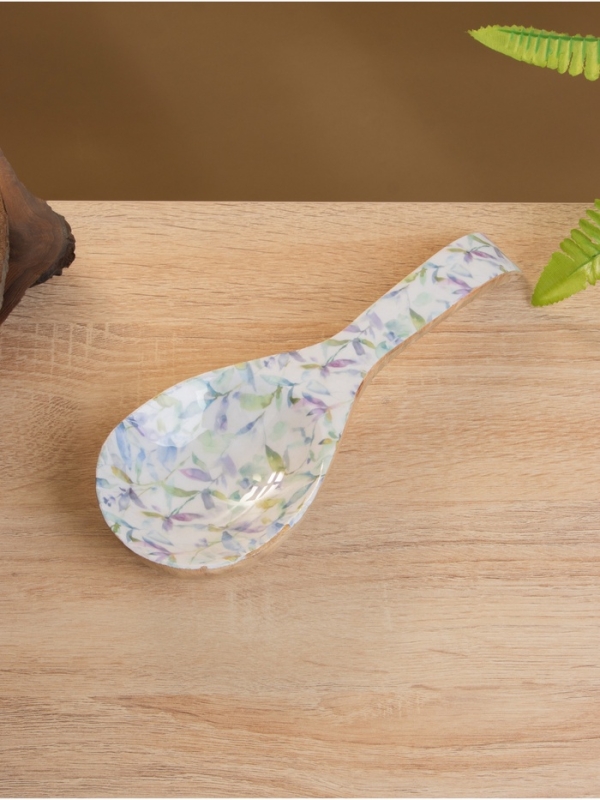 Подставка под ложку "Оттенки сирени" дерево манго 25,5х9х3,8 см