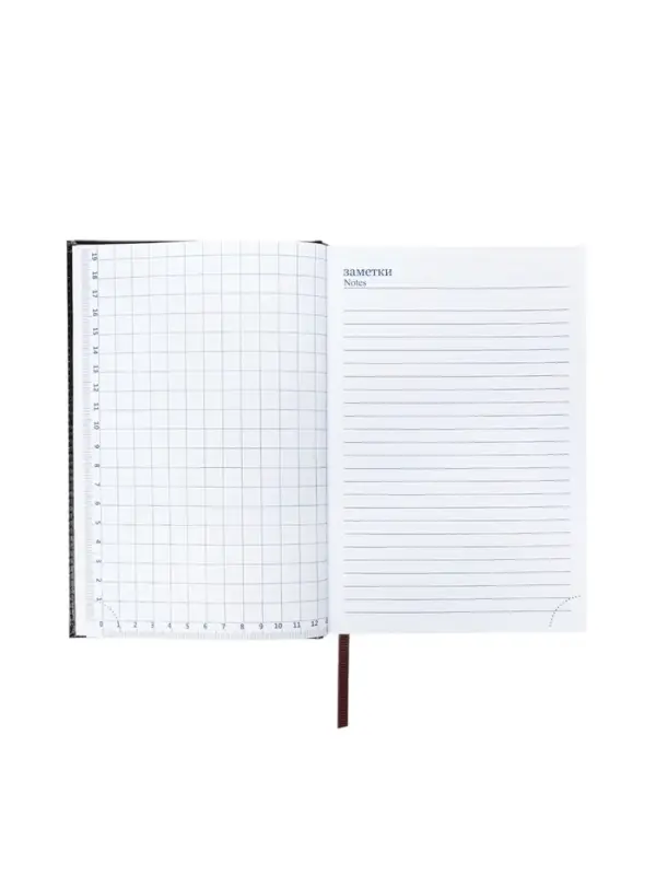 Ежедневник недатир А5 160л Небраска ТЕМНО коричневый