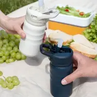 Термобутылка Fujisan 2.0 без логотипа, белая (молочная)