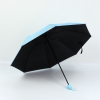 Зонт механический &laquo;Корги&raquo;, эпонж, 4 сложения, 8 спиц, R = 50/55 см, D = 110 см, цвет МИКС