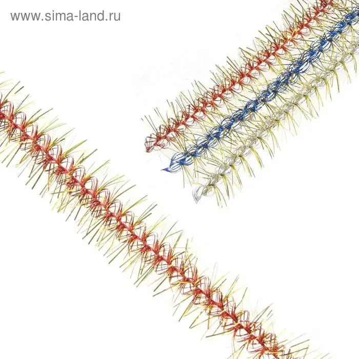 Мишура новогодняя &laquo;Метель&raquo; двойная , d-1,5 см, L-200 см, МИКС