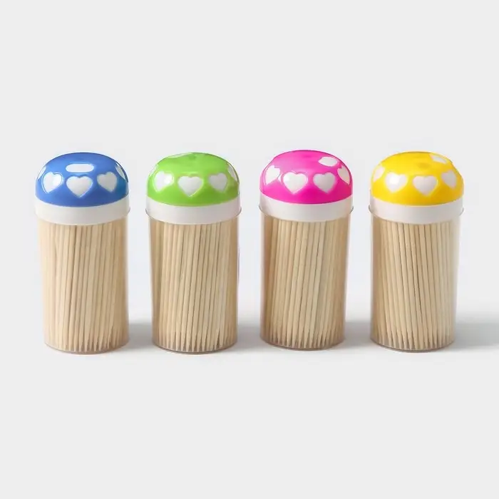 Зубочистки Доляна &laquo;Сердца&raquo;, 190 шт., МИКС