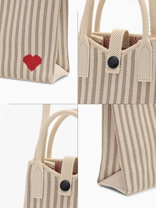 Сумка подр Сердце, 12*4*17, отд на кнопке, дл ремень, бело/серый