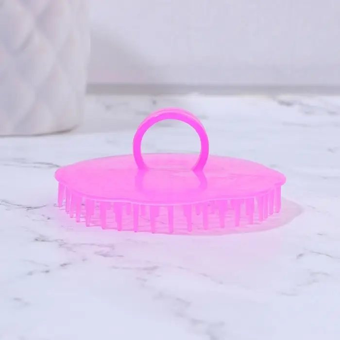 Щётка - массажёр для мытья головы, 7.5&times;7.5&times;3.5 см, фасовка 12 шт., МИКС