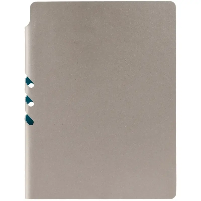 Ежедневник Flexpen, недатированный, серебристо-бирюзовый