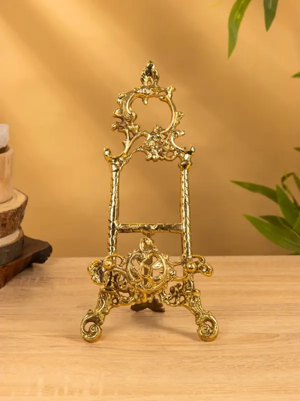 Мини мольберт "Трезубец" латунь 30х14х6 см