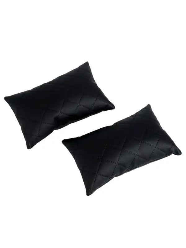 Подушка на подголовник автомобиля, набор 2 шт,  черный