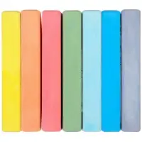 Мелки цветные школьные, набор 7 шт. &laquo;Эльза&raquo; &laquo;Холодное сердце&raquo;, прямоугольные