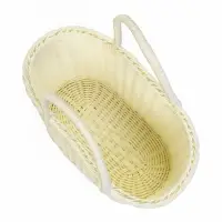 Корзина пластик 37 х 20,5 х 36 см, ручка17 см, белый