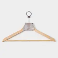 Плечики - вешалка с перекладиной LaDо́m Bois, антивандальные, сорт А, 44,5&times;1,2&times;21,5 см, светлое дерево