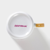 Набор детской посуды из керамики Доляна &laquo;Совёнок&raquo;, 3 предмета: кружка 230 мл, миска 400 мл, тарелка d=18 см