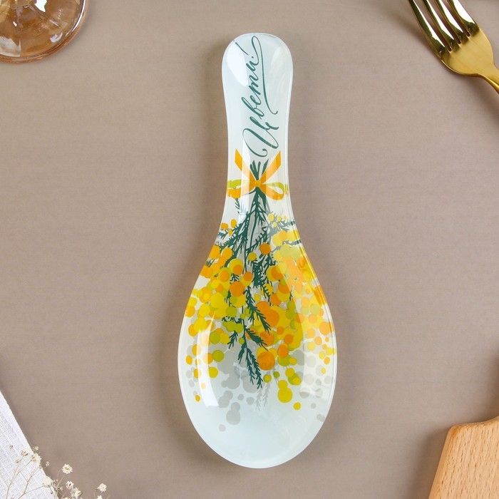 Подарочный набор &laquo;Мимоза&raquo;: подставка под ложку, лопатка